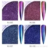 Tamax Chrome Mirror Powder Nail Art Glitter Chameleon Pigment Powder Manicure Nail Tips Decoration Accessories Gel Polish Dust