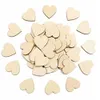 1000 Uds en 1 lote DIY corazón de madera niños suministros de fiesta de cumpleaños Diy Scrapbook Craft decoración de boda Día de San Valentín