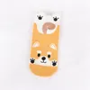 Female Socks Japanese Korean Straight Cartoon Animal Stereo Panda Ears with Heel Women's Cotton Socks