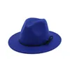 Fashion- Mens Hats Panama Fedora Vintage Women Girls Felt Fedoras Flat Brim Fascinator Jazz Hat with Bowknot