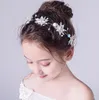 Beleza Prata Flores Meninas Cabeças de Meninas Flor Meninas Cabeças das Meninas Meninas Headbands Wedding Tiara / Crown Kids 'Acessórios H323051