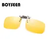 BOYSEEN óculos polarizados Condução clipe na Flip Up Mens Coating Miopia óculos de sol UV400 903