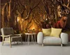 Custom photo 3d wallpaper mural Nordic Europe and the United States forest landscape HD silk TV background (wall wallpaper for living room