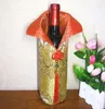 Chinese Handmade Silk Wine Bottle Cover With Chinese Knot New Year Christmas Table Decoration Bottle Cover Bags SN01