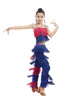 Latin Dansjurk voor Meisjes Volwassen Ballroom Kwastje Fringe Tops Broek Salsa Samba Kostuum Kinderen Kinderen Dans Competitie Kostuum