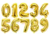 40 tum Super Big Gold Silver Rose Number Aluminiumfolie Ballonger Helium Ballons Födelsedag Decoration Wedding Air Balloon för bröllopsfest