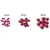 Jcvap 3mm 4mm 6mm Ruby Terp Pearl dab pearl ball insert Red Color for 25mm 30mm Quartz Banger Nails Glass Bongs 10pcs per pack