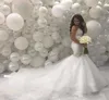 Medio Oriente Dubai Arabo Moderno Abiti da sposa a sirena Abito da sposa in rilievo con applicazioni di pizzo cappella treno Abiti da sposa Abiti da sposa