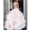 Бальное платье из двух частей Quinceanera Пром платья с кристаллами и бисером Роскошные многоярусные пышные тюлевые платья Sweet 16 Формальные платья 15 лет 4827244