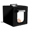Freeshiping 60 * 60 * 60 cm Fotografato Light Box Light Box Attrezzatura fotografica per riprese di prodotti Pieghevole Lightbox Mini LED Scatto da tavolo
