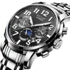 Aesop Automatyczne zegarek Zegarek zegarków Top Marka luksusowy zegar męski pełny stal godziny automatyczne zegarki mechaniczne Relogio Masculino217n