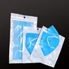 12 * 20 cm 14 * 17 cm çanta şeffaf Inci filmi çanta maske Plastik depolama kılıfı açılıp kapanabilir maske Ambalaj çanta A05