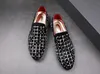 Nieuwe Mens Jurk Schoenen Weven Loafers Bruiloft Casual Schoenen Strass Zwart Schoenen Zapatos de Novio Size US 6-14 846