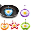 シリコンのめちゃくちゃの卵黄の朝食の卵のパンケーキの金型揚げ卵のツールステンレス鋼のハンドルのキッチンレストラン調理器具