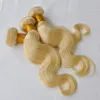 Elibess Hair Virgin Blonde Hair Bundles 3pcs 100Grams/PCS Body Wave 613 Kolor ludzkie splaty włosów
