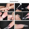 500 pcs valse nagel tips Clear Natural Artificial Fake Tip Nails Art Practice Display Design Design UV Gel Manicure Tools CH16253656322