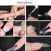 500pcs Dicas de unhas falsas dicas artificiais naturais de ponta falsa pretações de arte Exibir design UV Gel Manicure Tools CH162590666195