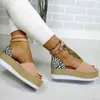 Summer Women Ankle Strap Sandals Platform Flat Mid Heel Sponge Sole Peep Toe 2020 New Casual Beach Ladies Shoes Zapatos De Mujer