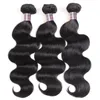 Ishow djupa lös brasilianska mänskliga hår buntar wefts yaki rak lockig kroppsvatten Virgin hårförlängningar för kvinnor alla åldrar jet black 8-28inch peruanska indiska