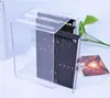 Jewelry plastic box earring stud transparent jewelry receiving box plastic earring finishing receiving box jewelry display rack