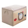 Foldable Cotton Comforter Storage Bag Cartoon Printed Zipper Storage Box Waterproof Home Clothes Buggy Bag Move House Organizer Bags ZYQ177