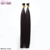 Neue Vorgebundene Gerade Remy Nano Ring I Tip Human Hair Extensions 1g / s 100s Fabrik Großhandel