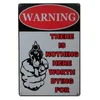 Warning beware No Stupid People Toilet Kitchen Bathroom Bar Pub Cafe Home restaurant Decoratio Vintage Tin Signs Retro Metal tin Sign