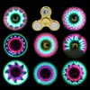 멋진 쿨 LED 조명 변경 피젯 스피너 장난감 어린이 장난감 자동 변경 패턴 18 스타일 Rainbow Light Up Hand Spinner