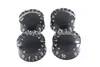 1 uppsättning av 4st Niko Transparent Black Electric Guitar Knobs för LP SG Style Electric Guitar helhet5061580