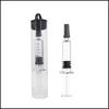 Plastic Tube For 1ml Galss Syringe Luer Lock Packaging Vape Battery Cartridges Packing Clear Tubes