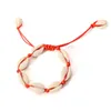 INS Puka Shell Charms Bracelets Hand Woven Handwear For Women And Men Anklet 14 Colors Wholesale