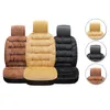 Sittkuddar Universal Front Car Cover Pad Warm Plush Cushion Protector w / Head Cap Passar alla platser i bilen1