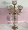 New style Tall Crystal Wedding Aisle Pillar Metal Flower Display Stand best0867