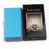New Long Leather Pack Metal Cigarette Box Personality Fashion Cigarette Protection Box with Independent Carton Packaging