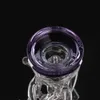 Verre Bong Recycler Huile de cire Tuyau d'eau Coiffe Klein Bongs Naviochashs DAB Planches Tuyaux avec boulot de 14mm Perc Bubbler Becker