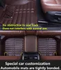 Jeep Grand Cherokee 2005-2010 자동차 바닥 매트 비 슬립 워터 푸른 가죽 카펫 자동차 럭셔리 MAT3010