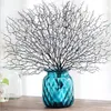 45 cm Artificial Plastic Tree Branch White Coral Wedding Decorations Home Decoration Simulation Peacock Coral Dried Branch Fake PLA275E