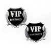 Logotipo 3D VIP MOTORS Metal Car Chrome Emblema Crachá Decalque Porta Janela Corpo Auto Decoração Adesivo DIY Decoração de Carro Estilo