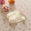 Chaussettes rayées pour enfants d'été pour bébé garçon Chaussettes en coton pour fillettes Chaussettes courtes pour enfants 0-12 ans