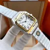 TWF V12 New W2SA0009 Seagull Automatic Mens Watch Date White Dial Two Tone 18K Gold Steel Bracelet Sapphire Watches PureTime E187