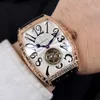 Nouveau Casablanca 8880 Burst Steel Or Rose Argent Texture Cadran Noir Numéro Automatique Tourbillon Montre Homme Cuir Noir Timezonewatch E19c3