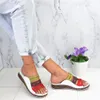 SHUJIN nuovi sandali da donna estivi 3 Sandali con cuciture a colori da donna open toe scarpe casual con zeppa con zeppa scarpe da spiaggia