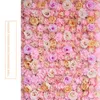 Rosa artificial 40x60 cm Colores personalizados Seda Rosa Flor de la pared Decoración de la boda Telón de fondo Flor artificial Pared Romántica EEA1587