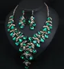 Bridal Jewelry Sets Wedding Necklace Earring Set Women Party Costume Accessories Jewellery Fashion Necklace Pendant Earrings Set14425750