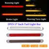 2pcs 1030V Truck Trailer 72 LEDs Flowing Brake Turn Signal Tail Side Marker Light mutifunction car Truck Trailer Running Light2941382