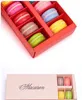 12 tazze di carta Macaron scatola di imballaggio cassetto tipo biscotti pasticceria scatole di torta al cioccolato per regalo di festa di nozze