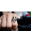 Punk Egypt Anubis Wolf Handsome Ring For Men Hommes de haute qualité en acier inoxydable Couleur en argent anneaux Dropship4885959