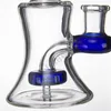 6.1" Glass Bong + Free Glass Bowl 14mm Joint Water Pipe Oil Dab Rig Color Heady Bongs Perc Beaker Bubbler Pipes 932