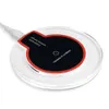 Fast Qi Wireless Charger Charging Dock Pad för Samsung Galaxy S6 S7 Edge S8 för Apple iPhone X 8 Plus bilavgift Crystal3376258