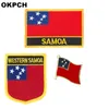 Western Samoa flag patch badge 3pcs a Set Patches for Clothing DIY Decoration PT015137983007